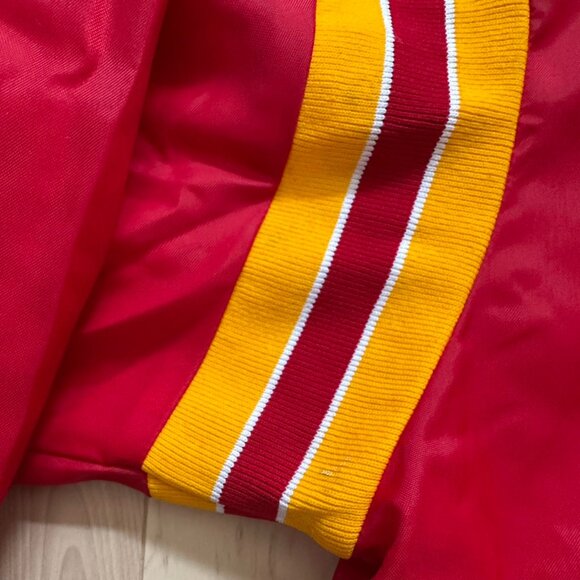 Vintage Chiefs Football Jacket – Red/Yellow Pullover (M, Made in USA) - Picture 7 of 8
